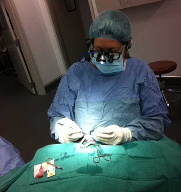 Doctor operating